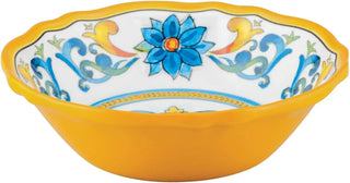 ware 16 Piece Chianti Melamine Dinnerware Sets, Outdoor Dishes Set, Plates and Bowls Sets, Service for 4, Multicolor
