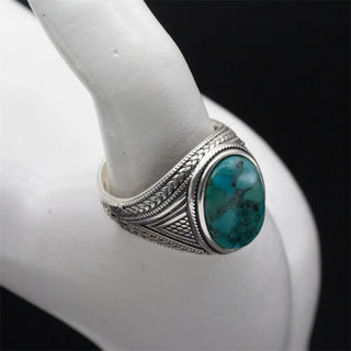 Natural Vintage Handmade Turquoise Stone Ring