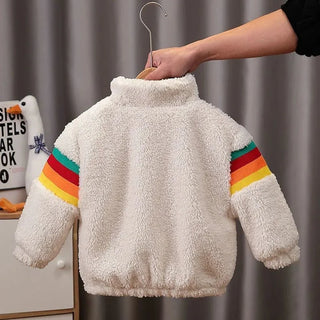 Boys Thickened Velvet Padded Outerwer