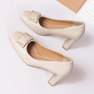 Professional Women Single Buckle Shoes