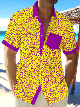 Leisure Tourist Beach Print Short Sleeve Shirt - Epictzar Intl.