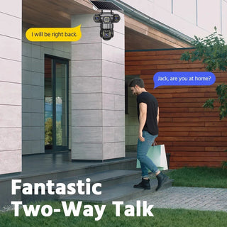 Solar Human Detect Security Camera
