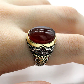 Fine Zircon Agate Stone Party Ring
