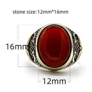 Fine Zircon Agate Stone Party Ring