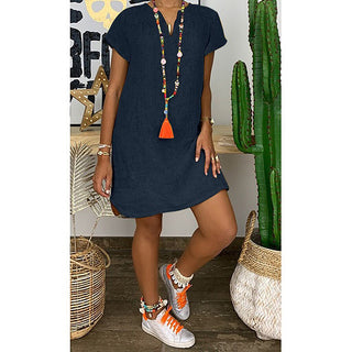 Women Short Sleeve Beach Sundresses