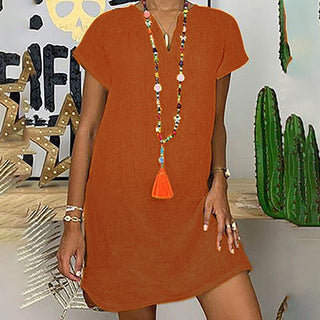 Women Short Sleeve Beach Sundresses