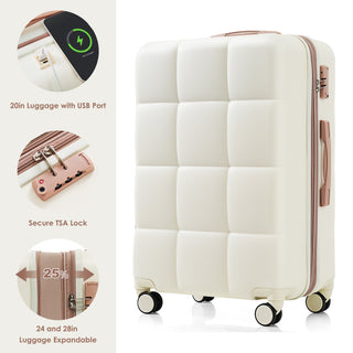 Durable Spinner Wheels Suitcase Set
